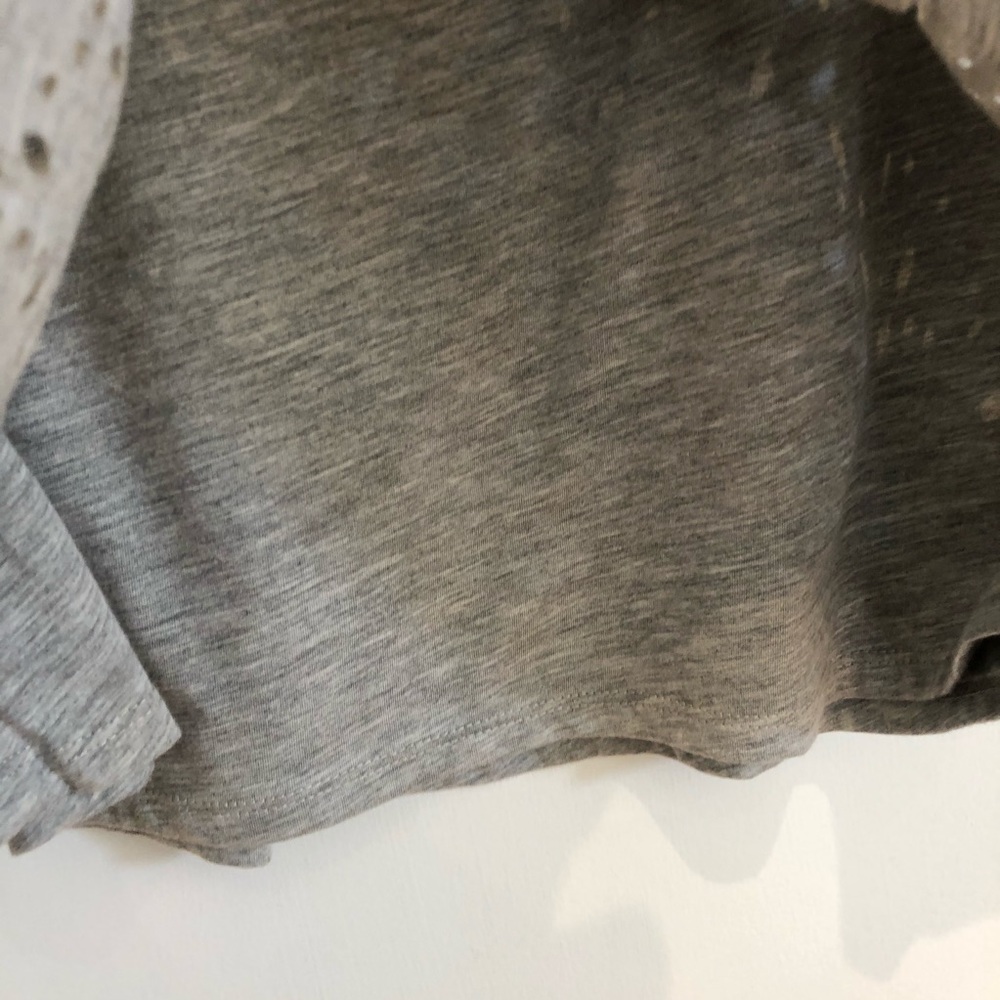 Anthropologie Deletta Gray Beaded Tank Top with Cut Outs - Picture 11 of 16